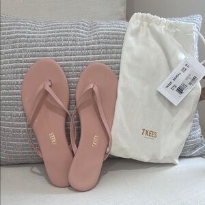 TKEES Pink Sandals Minimalist Thong Style